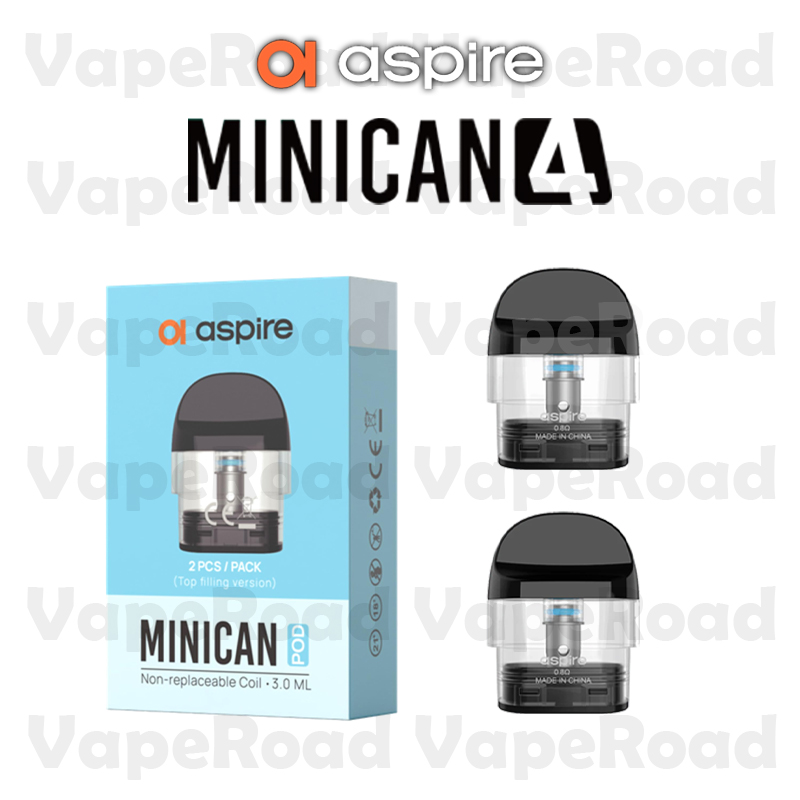 Aspire Minican 4 通用Pulz Pro 空彈 3ml｜大容量替換匣・一盒兩入・原廠高密合